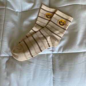 Smiley face socks - never worn